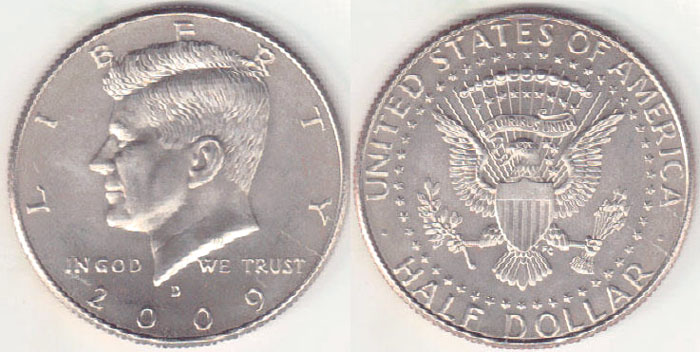 2009 D USA Half Dollar (Unc) A005480